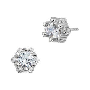 Savvy Cie - Silver Halo Studs